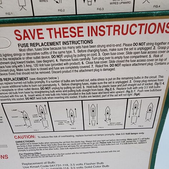 Vintage Kmart Red Super Brights String Lights 455 Count Indoor Trim A Home 156ft - Picture 12 of 13